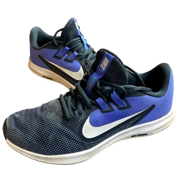 Nike Downshifter 9 Women's Sneakers 8 Anthracite White Sapphire Running Shoe - Picture 1 of 9